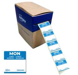 Etiquette Avery HACCP LUNDI bleu 25x25mm 1000 pièces