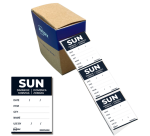 Etiket Avery HACCP zondag-zwart 40x56mm 500 stuks