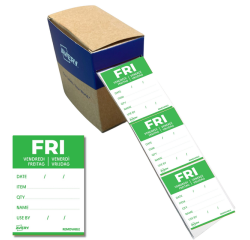 Etiquette Avery HACCP VENDREDI vert 40x56mm 500 pièces