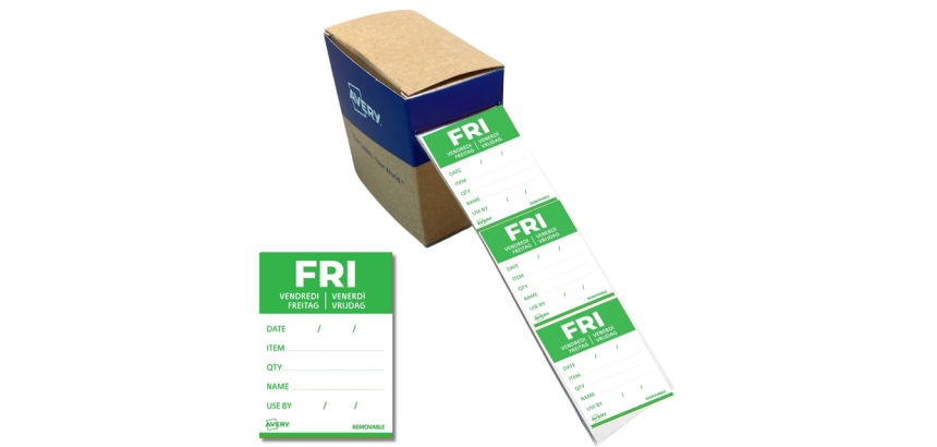Etiket Avery HACCP vrijdag-groen 40x56mm 500 stuks