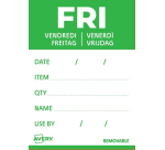 Etiket Avery HACCP vrijdag-groen 40x56mm 500 stuks