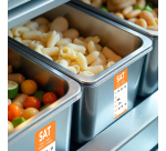 Etiquette Avery HACCP SAMEDI orange 40x56mm 500 pièces