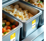 Etiquette Avery HACCP MARDI jaune 25x25mm 1000 pièces