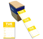 Etiquette Avery HACCP MARDI jaune 40x56mm 500 pièces