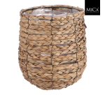 Plantenmand Mica Avalon zeegras rond 21x18cm lichtbruin