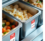 Etiket Avery HACCP woensdag-rood 25x25mm 1000 stuks