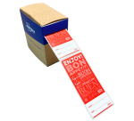 Etiquette Avery scellé de fermeture/indicateur de rupture rouge 40x95mm 250 pièces