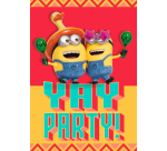 Carte d'invitation Hallmark Minions lot 6 pièces