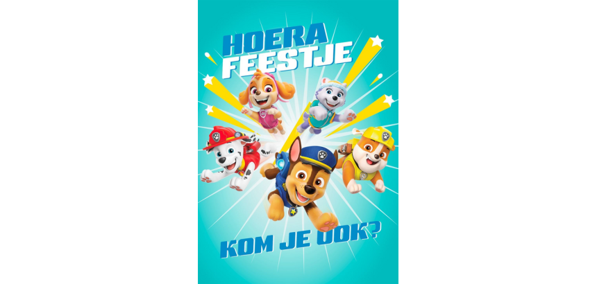 Carte d'invitation Hallmark Paw Patrol lot 6 pièces