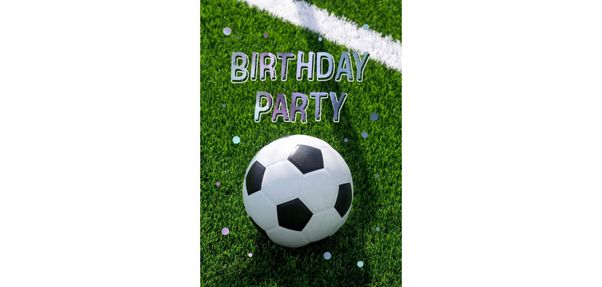 Carte d'invitation Hallmark anniversaire Foot lot 6 pièces