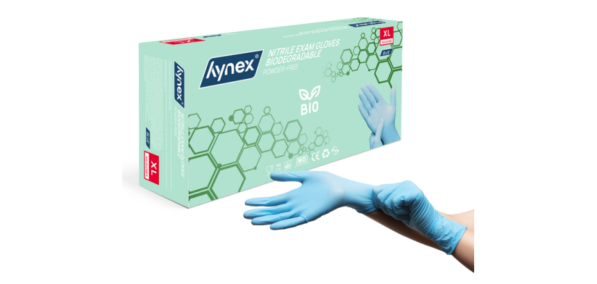 Hynex nitrile glove Bio XL blue 3.5g 100 pieces