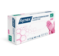 Hynex nitrile glove S pink 3.5g 100 pieces