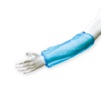 Mouwovertrek Hynex PE blauw 100 stuks