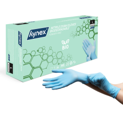 Gant Hynex nitrile Bio L bleu 3,5g 100 pièces