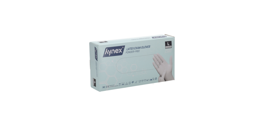 Hynex Latex L Glove white 5g 100 pieces