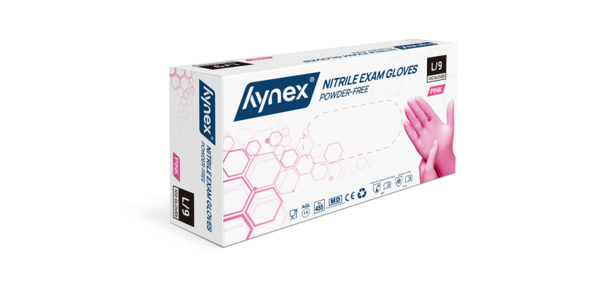 Hynex Nitrilhandschuh L rosa 3,5g 100 Stück