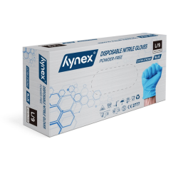 Gant Hynex nitrile extra résistant L bleu 5g 100 pièces