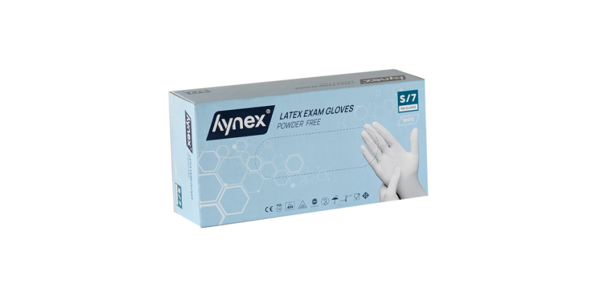 Gant Hynex Latex S blanc 5g 100 pièces