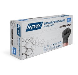Gant Hynex nitrile extra résistant M noir 5g 100 pièces