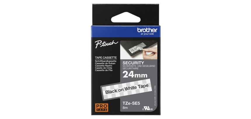 Brother TZe-SE5 - label tape - 1 cassette(s) - Roll (2.4 cm x 8 m)