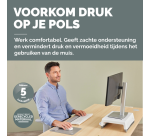 Tapis de souris avec repose-poignet Fellowes Breyta XL gris