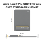 Tapis de souris avec repose-poignet Fellowes Breyta XL gris