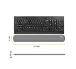 Repose-poignets clavier Fellowes Breyta gris