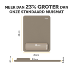 Tapis de souris avec repose-poignet Fellowes Breyta XL sable