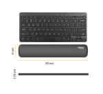 Polssteun Fellowes Breyta compact zwart