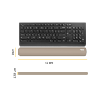 Repose-poignets clavier Fellowes Breyta sable
