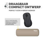 Repose-poignet paume Fellowes Breyta sable