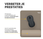 Tapis de souris avec repose-poignet Fellowes Breyta sable