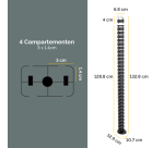 Organisateur de câbles Fellowes noir