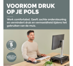 Tapis de souris avec repose-poignet Fellowes Breyta XL noir