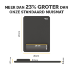 Tapis de souris avec repose-poignet Fellowes Breyta XL noir