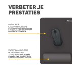 Tapis de souris avec repose-poignet Fellowes Breyta XL noir