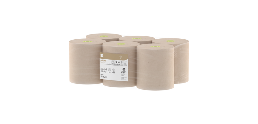 Handtuchrollen Saatino SYS1 PureSoft 2 Lagen 6x 175m natur 318970