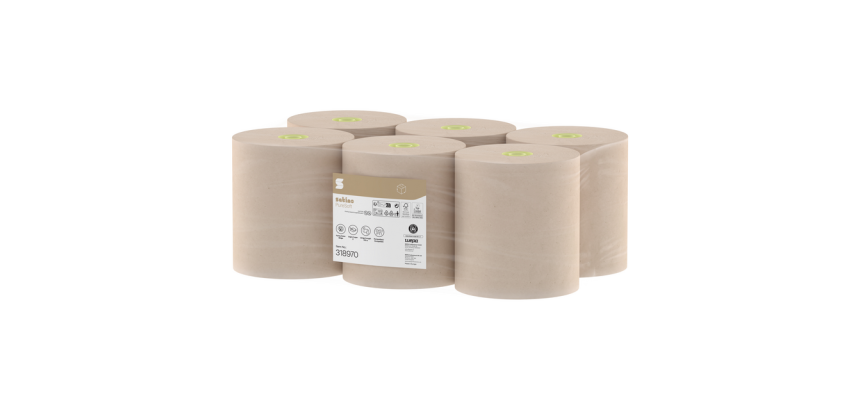 Handdoekrol Satino SYS1 PureSoft 2-laags 6x175m naturel 318970
