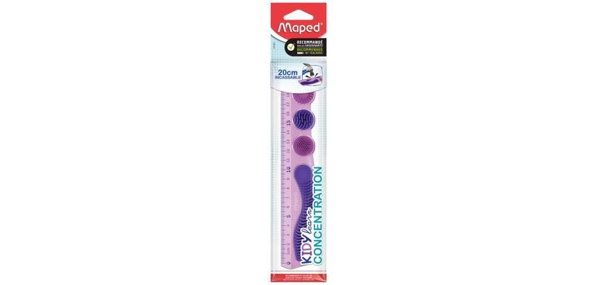 Règle Maped Kidy Learn Concentration 20cm violet
