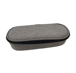 Trousse à crayons Econovo ovale gris