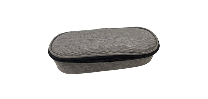 Trousse à crayons Econovo ovale gris