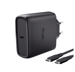 Chargeur Trust Maxo 65W USB-C GaN noir