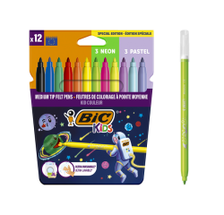 Kleurstift Bickids Cosmo clipstrip à 12 etuis