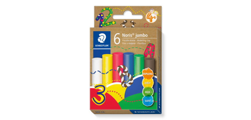 Staedtler Noris Jumbo Modeling Clay Set 6 Colors