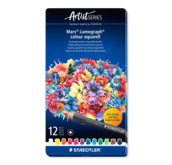 Aquarelpotlood Staedtler Mars Lumograph set à 12 kleuren