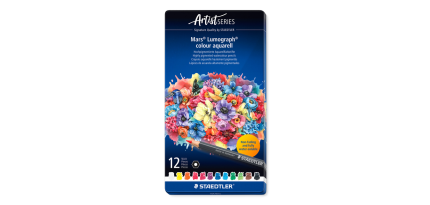 Aquarelpotlood Staedtler Mars Lumograph set à 12 kleuren