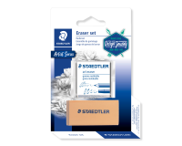 Staedtler eraser, kneadable eraser, and special eraser, blister of 2 pieces