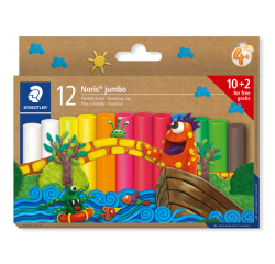 <em>Modelliermasse Staedtler Noris Jumbo-Set mit 12 Farben</em>