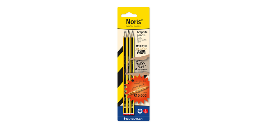 Staedtler Noris Pencil 3xHB find the golden Noris