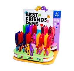 Roller PILOT FriXion Friends Medium assorti display 48 pièces